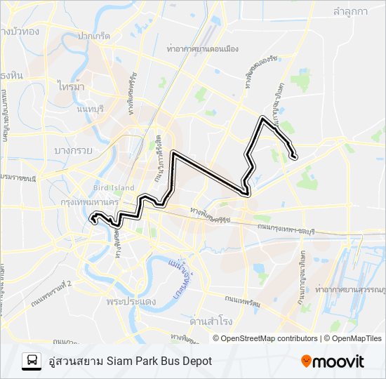 73ก (ปอ.) (AC) รถบัส แผนที่สายรถ