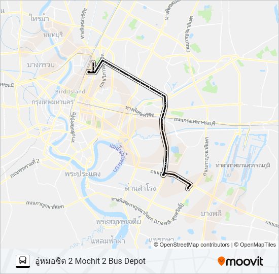 145 รถบัส แผนที่สายรถ