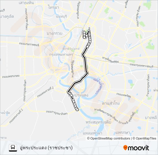 138 (ปอ.) (AC) รถบัส แผนที่สายรถ