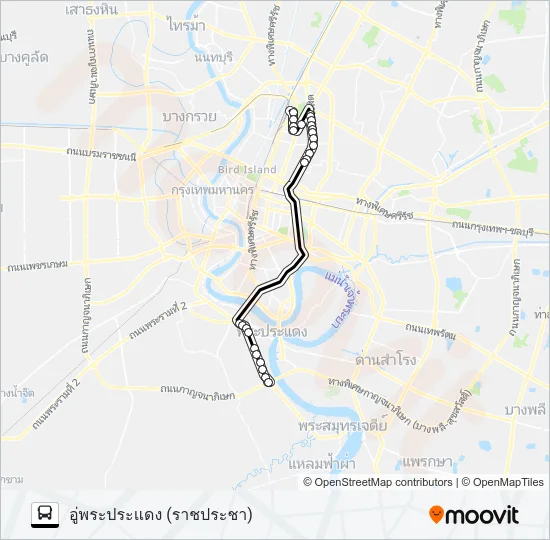 138 (ปอ.) (AC) Bus Line Map