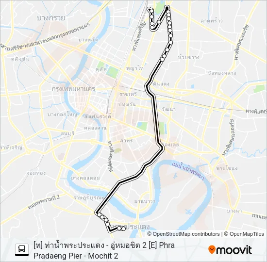 138 (ปอ.) (AC) Bus Line Map