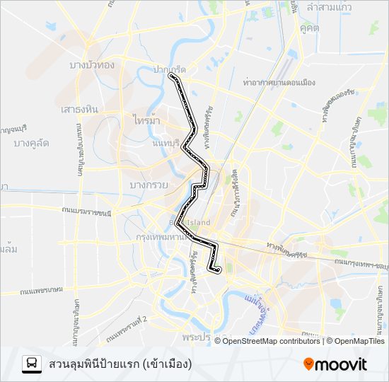 505 (ปอ.) (AC) รถบัส แผนที่สายรถ