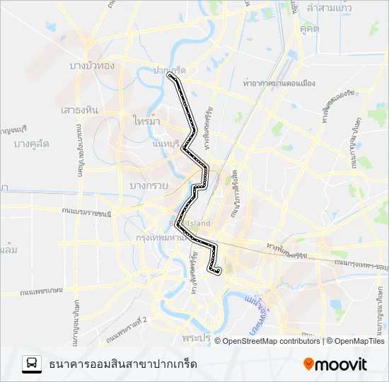 505 (ปอ.) (AC) Bus Line Map