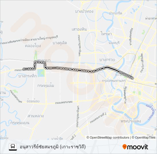 515 (ปอ.) (AC) รถบัส แผนที่สายรถ