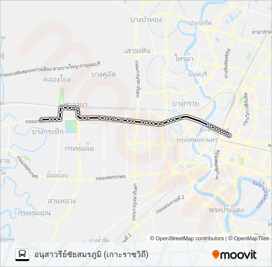 515 (ปอ.) (AC) Bus Line Map