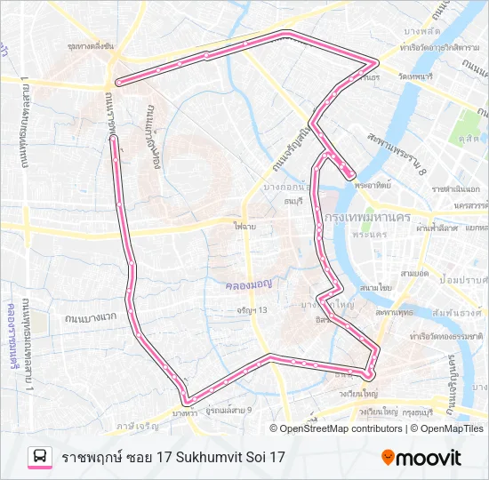 208 Bus Line Map