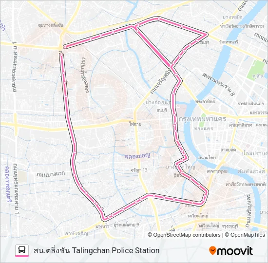 208 Bus Line Map