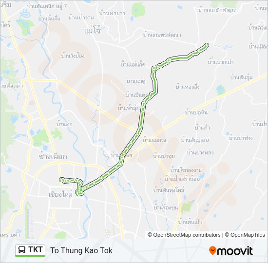 TKT รถบัส แผนที่สายรถ