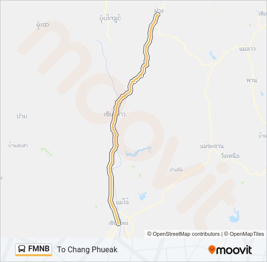 FMNB รถบัส แผนที่สายรถ