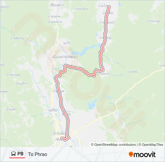 PB Bus Line Map