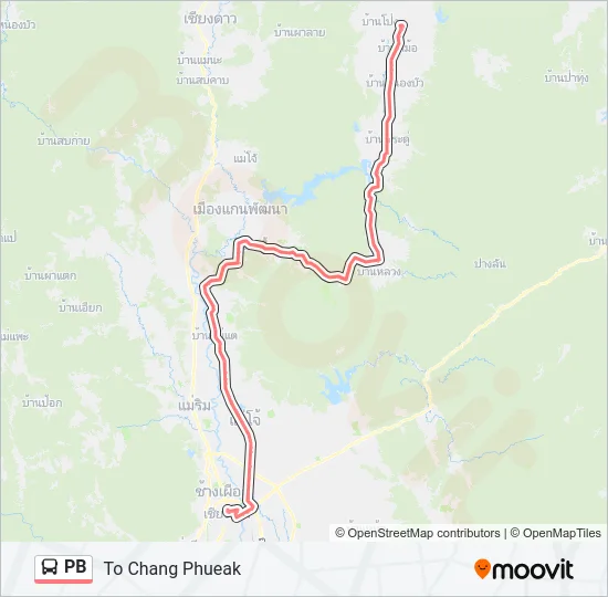 PB Bus Line Map