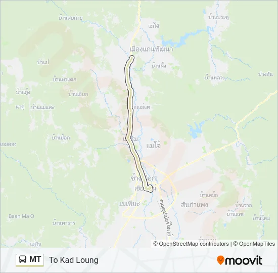 MT Bus Line Map