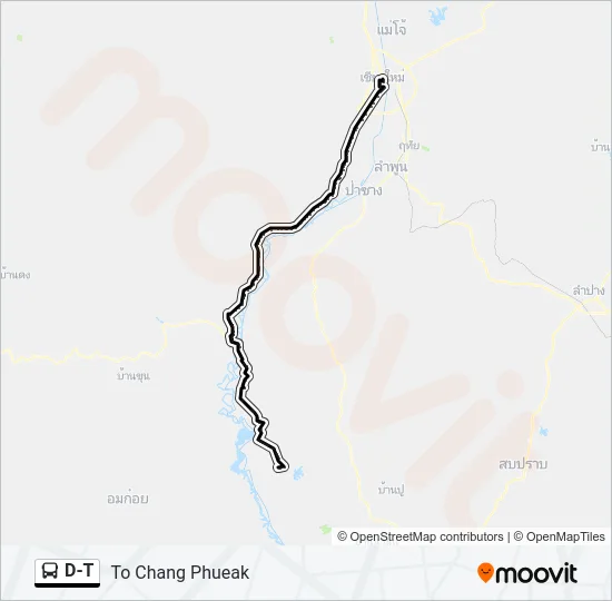 D-T Bus Line Map