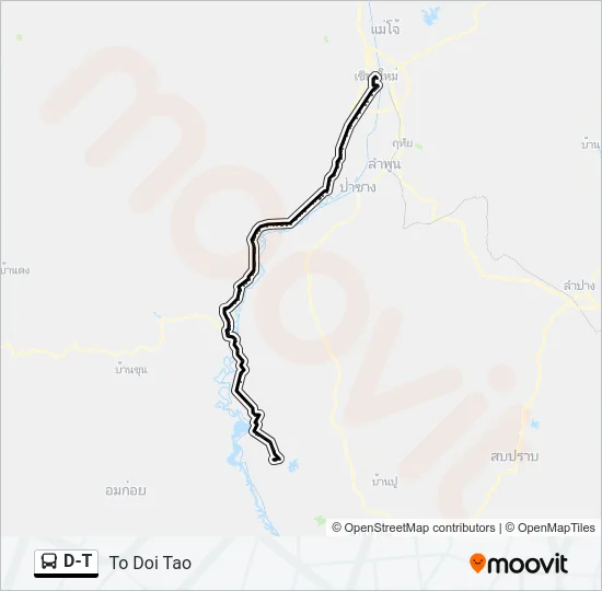 D-T Bus Line Map