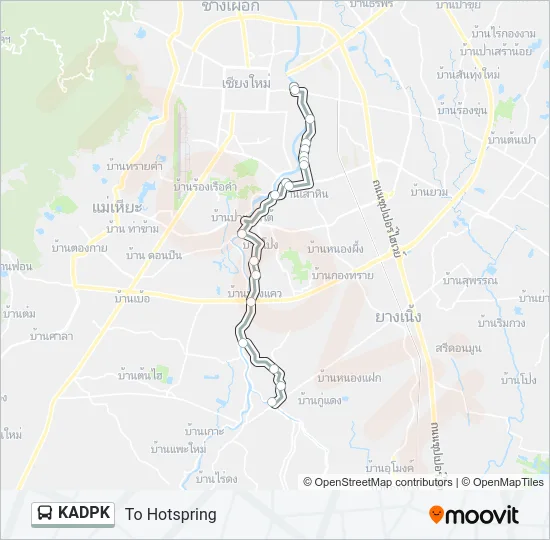 KADPK รถบัส แผนที่สายรถ