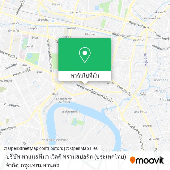 บริษัท พาแนลพีนา เวิลด์ ทรานสปอร์ท (ประเทศไทย) จำกัด แผนที่