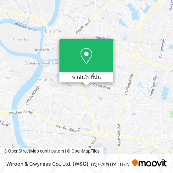 Wiroon & Gwyness Co., Ltd. (W&G) แผนที่