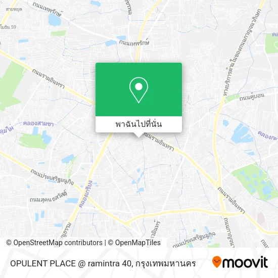 OPULENT PLACE @ ramintra 40 แผนที่