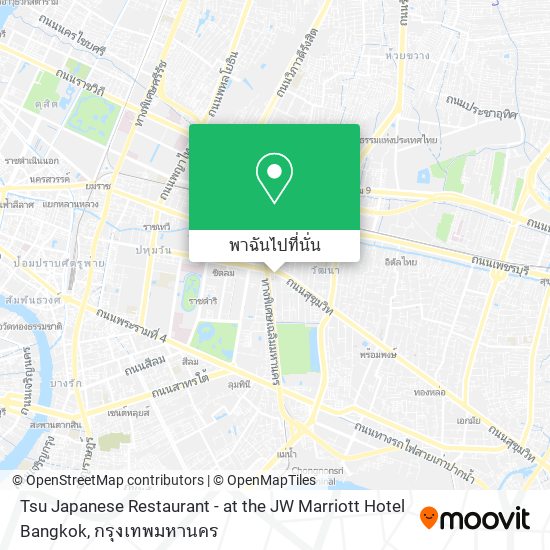 Tsu Japanese Restaurant - at the JW Marriott Hotel Bangkok แผนที่