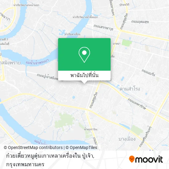 ก๋วยเตี๋ยวหมูตุ๋นเกาเหลาเครื่องใน ปู่เจ้า แผนที่