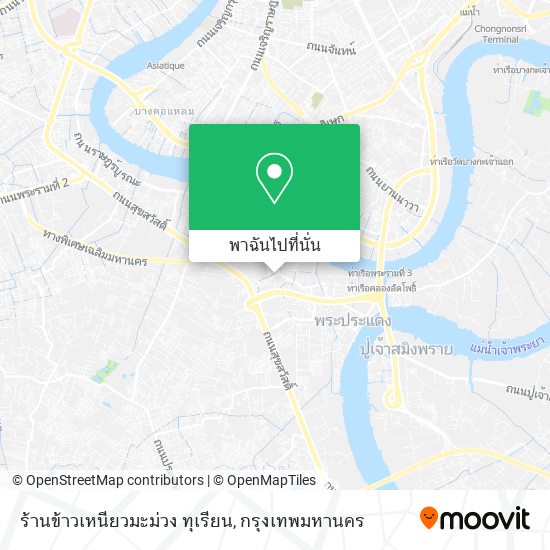 ร้านข้าวเหนียวมะม่วง ทุเรียน แผนที่