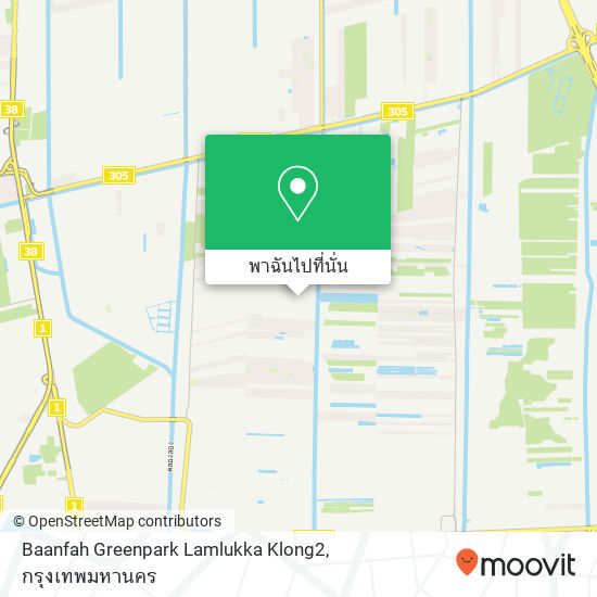 Baanfah Greenpark Lamlukka Klong2 แผนที่
