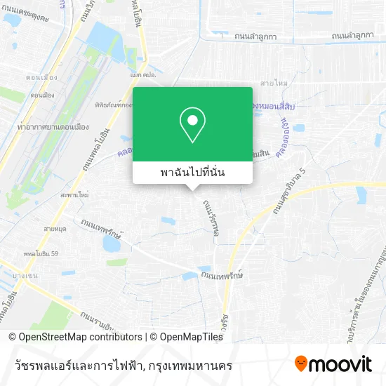 วัชรพลแอร์และการไฟฟ้า แผนที่