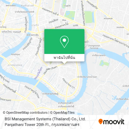 BSI Management Systems (Thailand) Co., Ltd. Panjathani Tower 20th Fl. แผนที่