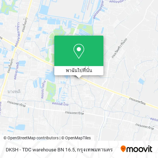 DKSH - TDC warehouse BN 16.5 แผนที่