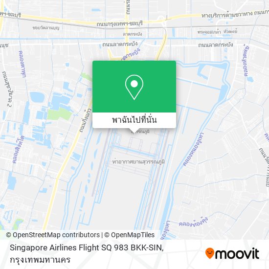 Singapore Airlines Flight SQ 983 BKK-SIN แผนที่