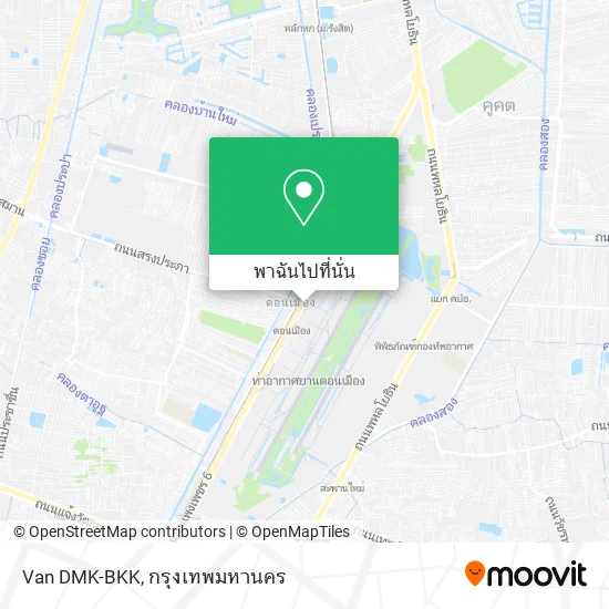 Van DMK-BKK แผนที่