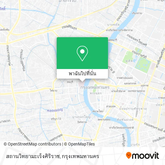 สถานวิทยามะเร็งศิริราช แผนที่