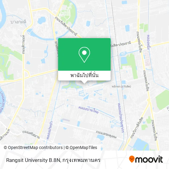 Rangsit University B.8N แผนที่