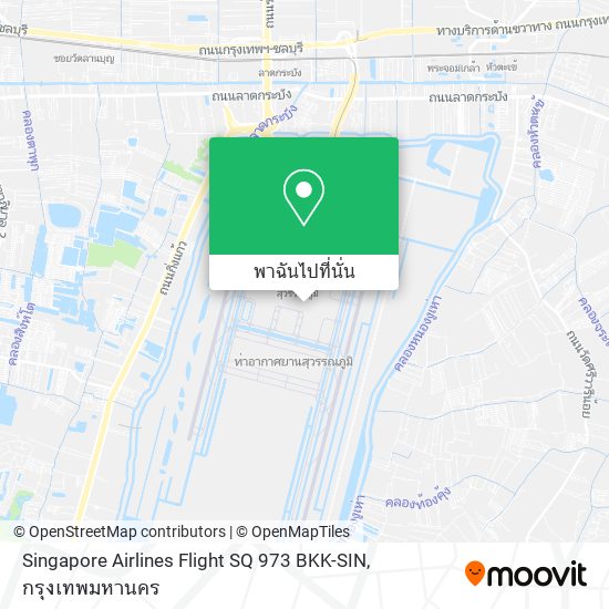 Singapore Airlines Flight SQ 973 BKK-SIN แผนที่