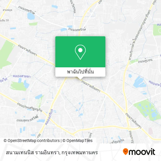 สนามเทนนิส รามอินทรา แผนที่