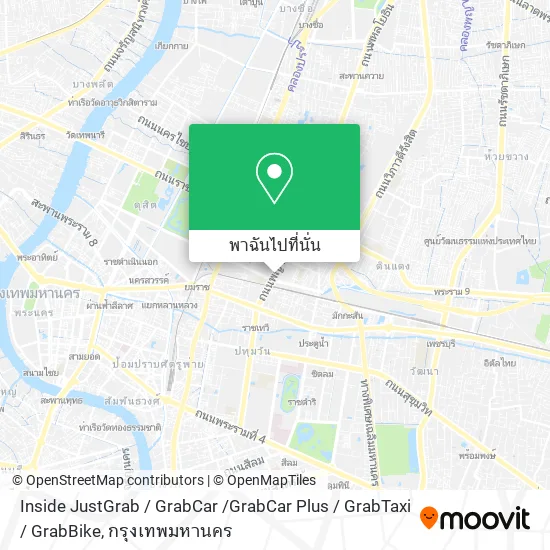 Inside JustGrab / GrabCar /GrabCar Plus / GrabTaxi / GrabBike แผนที่