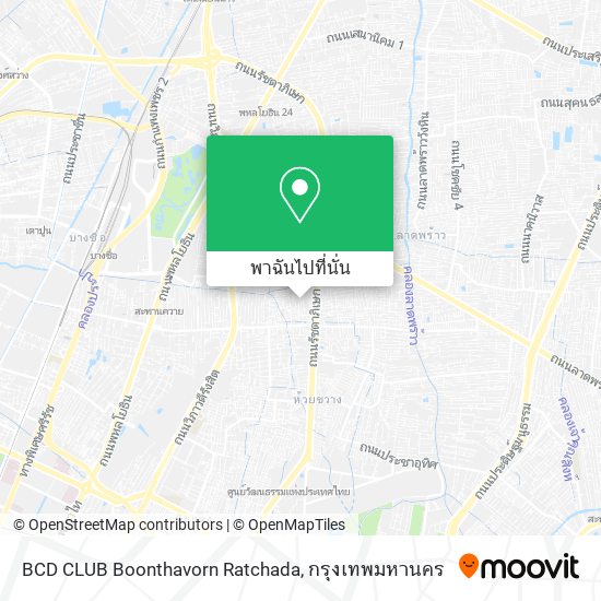 BCD CLUB Boonthavorn Ratchada แผนที่