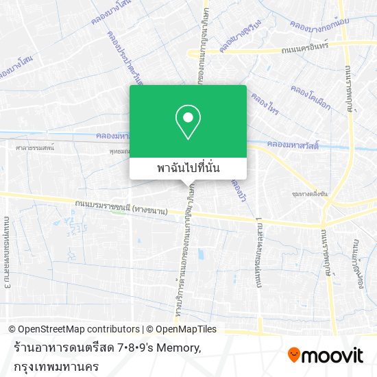 ร้านอาหารดนตรีสด 7•8•9's Memory แผนที่