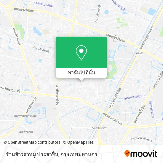 ร้านข้าวขาหมู ประชาชื่น แผนที่