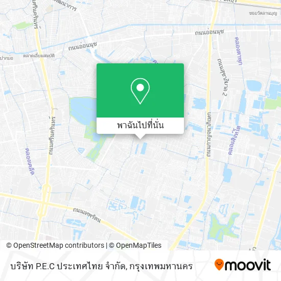 บริษัท P.E.C ประเทศไทย จำกัด แผนที่