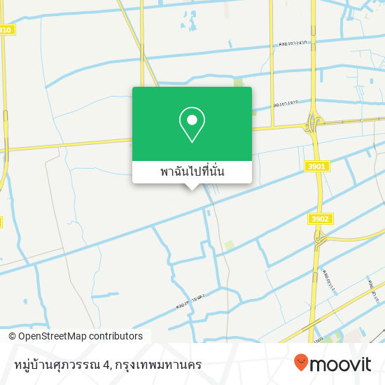 หมู่บ้านศุภวรรณ 4 แผนที่