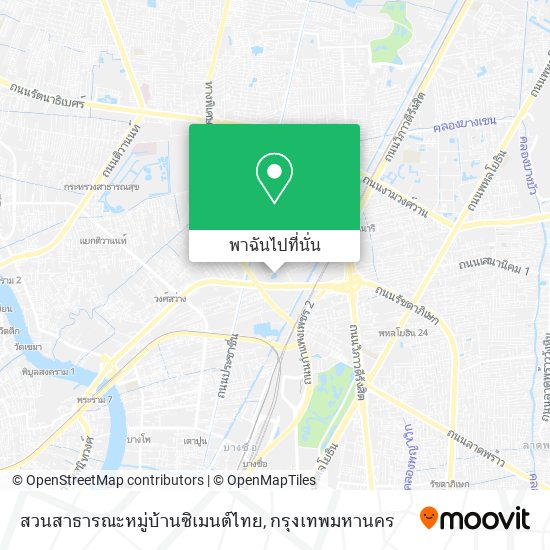 สวนสาธารณะหมู่บ้านซิเมนต์ไทย แผนที่