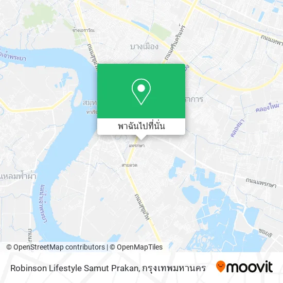 Robinson Lifestyle Samut Prakan แผนที่