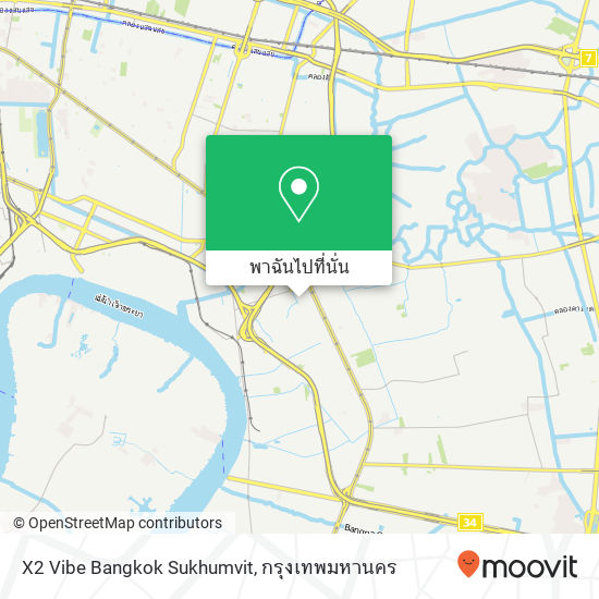 X2 Vibe Bangkok Sukhumvit แผนที่
