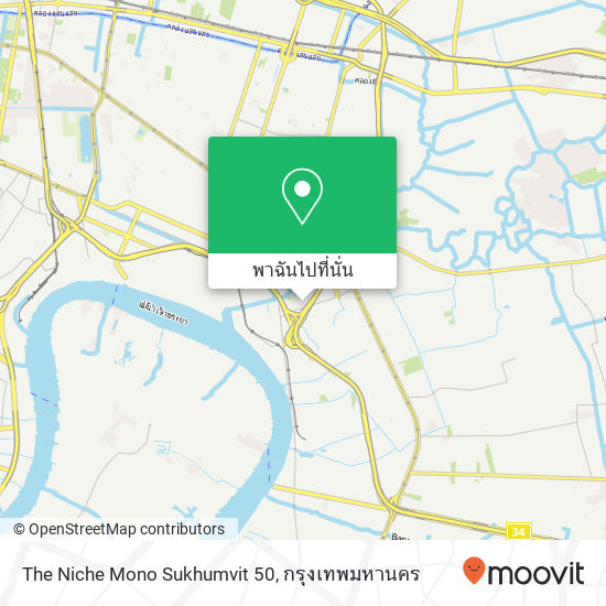 The Niche Mono Sukhumvit 50 แผนที่