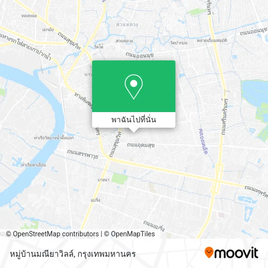 หมู่บ้านมณียาวิลล์ แผนที่