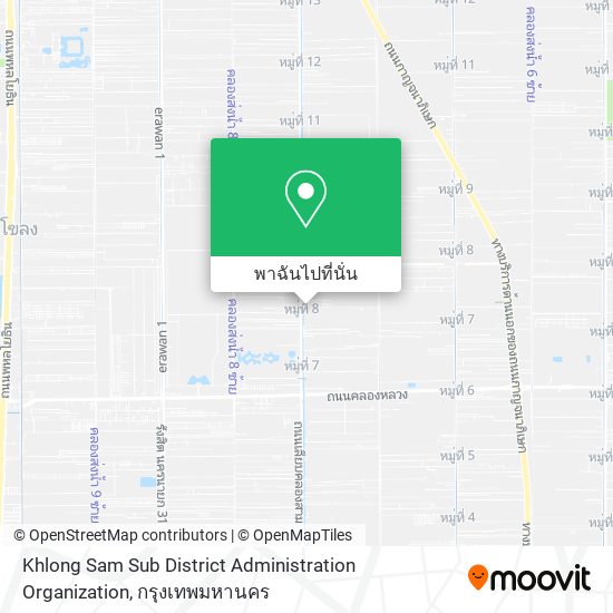 Khlong Sam Sub District Administration Organization แผนที่