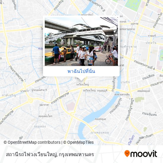 สถานีรถไฟวงเวียนใหญ่ แผนที่