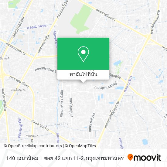 140 เสนานิคม 1 ซอย 42 แยก 11-2 แผนที่