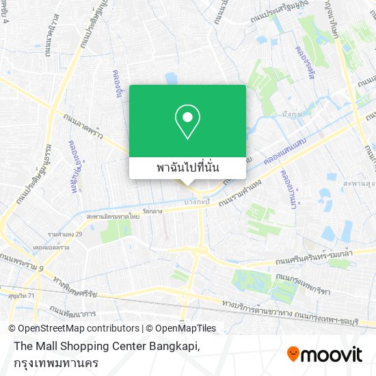 The Mall Shopping Center Bangkapi แผนที่